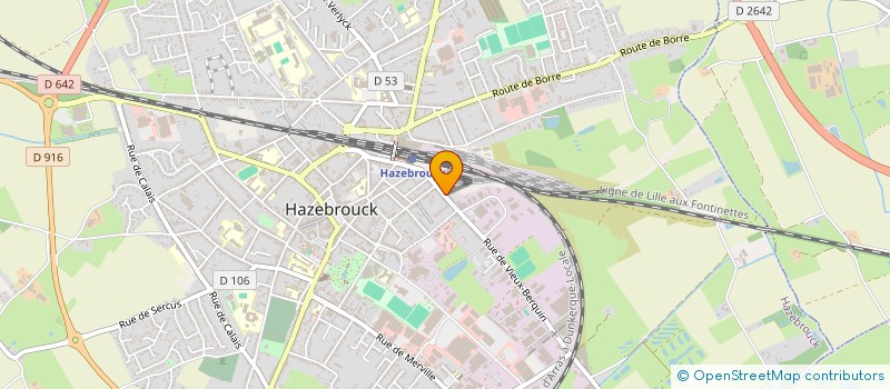 localisation de l'entreprise MADAME DELPHINE LOONES à HAZEBROUCK