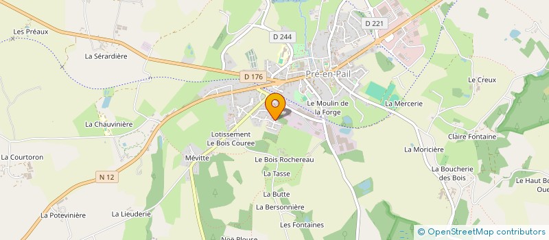 localisation de l'entreprise MADAME DELPHINE LOPES  PRE-EN-PAIL-SAINT-SAMSON