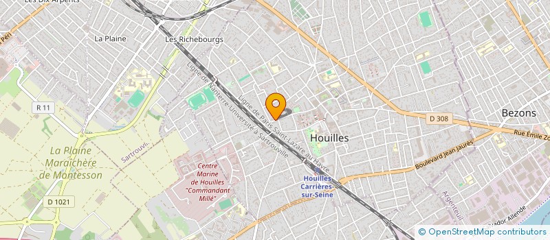 localisation de l'entreprise MADAME DELPHINE LOPEZ-MARTINEZ  HOUILLES