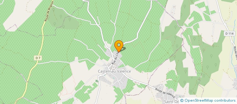 localisation de l'entreprise MADAME DELPHINE LORDIER  CASTELNAU-VALENCE