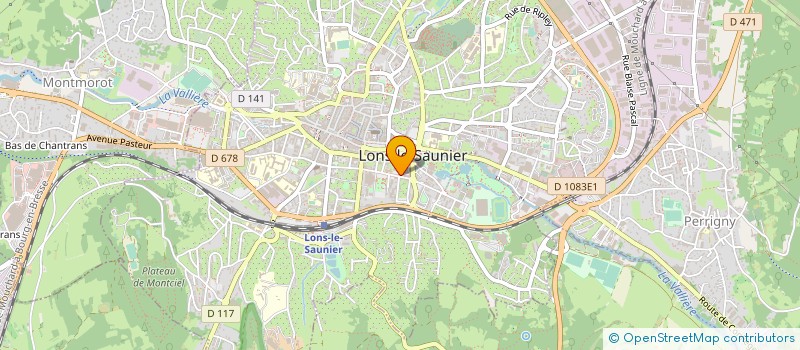 localisation de l'entreprise MADAME DELPHINE LORIANE KLEIN à LONS-LE-SAUNIER