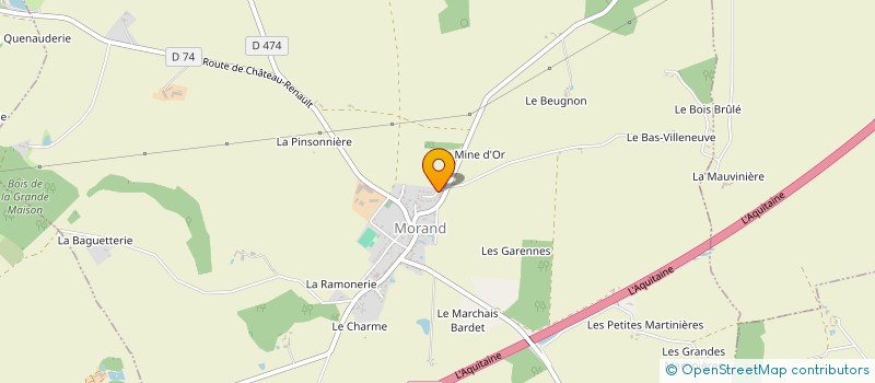 localisation de l'entreprise MADAME DELPHINE LUCAS  MORAND