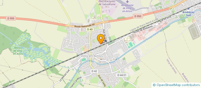 localisation de l'entreprise MADAME DELPHINE LUZY  VITRY-EN-ARTOIS