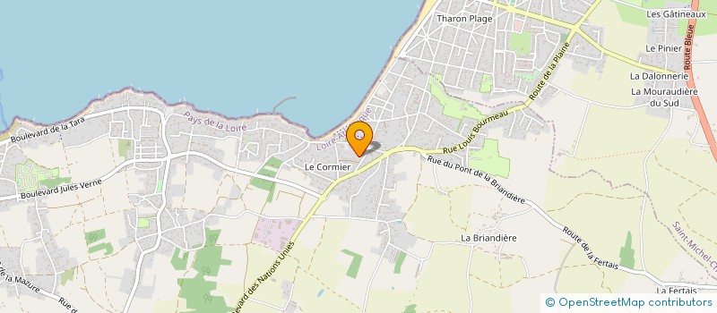 localisation de l'entreprise MADAME DELPHINE MAHE à LA PLAINE-SUR-MER