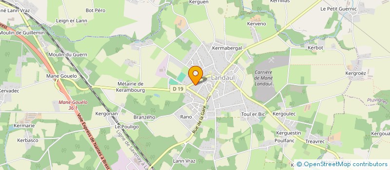 localisation de l'entreprise MADAME DELPHINE MAISONNEUVE  LANDAUL