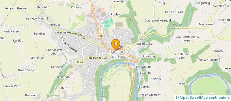 localisation de l'entreprise MADAME DELPHINE MALLEGOL à CHATEAUNEUF-DU-FAOU