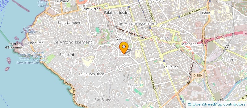 localisation de l'entreprise MADAME DELPHINE MANDIN à MARSEILLE