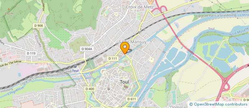 localisation de l'entreprise MADAME DELPHINE MANGEARD à TOUL