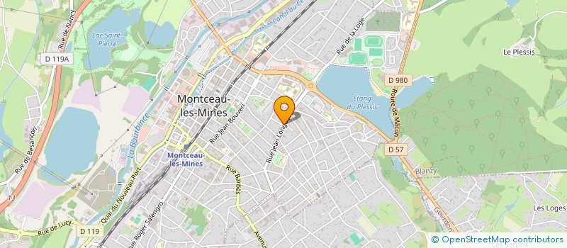 localisation de l'entreprise MADAME DELPHINE MANGEMATIN  MONTCEAU-LES-MINES