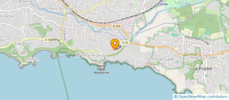 localisation de l'entreprise MADAME DELPHINE MANSE  LA GARDE