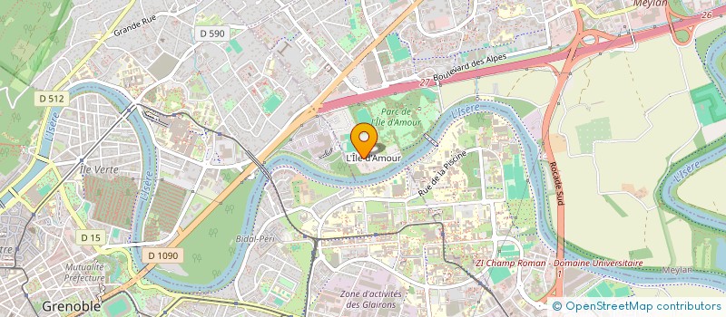 localisation de l'entreprise MADAME DELPHINE MARATIER  MEYLAN