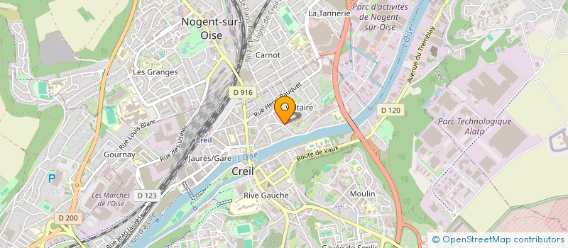 localisation de l'entreprise MADAME DELPHINE MAREC à CREIL