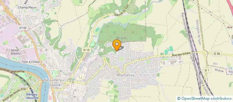 localisation de l'entreprise MADAME DELPHINE MARIDOR  MONTANAY