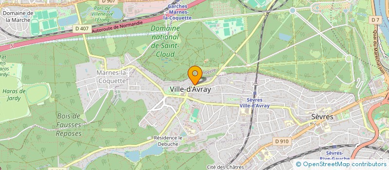 localisation de l'entreprise MADAME DELPHINE MARIE  VILLE-D'AVRAY