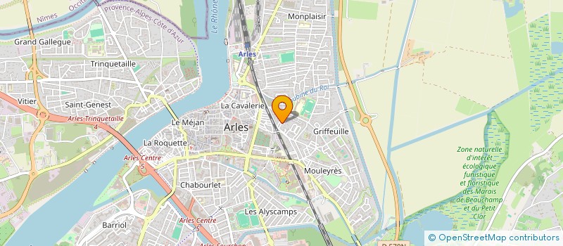 localisation de l'entreprise MADAME DELPHINE MARIE GIACOMELLI  ARLES