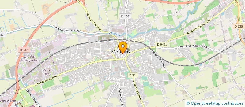 localisation de l'entreprise MADAME DELPHINE MARIOTTI à MONTEUX