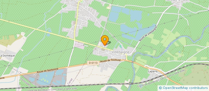 localisation de l'entreprise MADAME DELPHINE MARQUET  VILLEDAIGNE