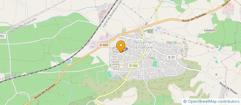 localisation de l'entreprise MADAME DELPHINE MARQUEZ  NISSAN-LEZ-ENSERUNE