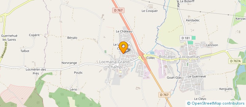 localisation de l'entreprise MADAME DELPHINE MARTI  LOCMARIA-GRAND-CHAMP