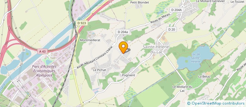 localisation de l'entreprise MADAME DELPHINE MARTIN  SAINTE-HELENE-DU-LAC