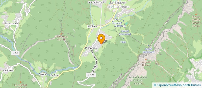 localisation de l'entreprise MADAME DELPHINE MARTIN  LE SAPPEY-EN-CHARTREUSE