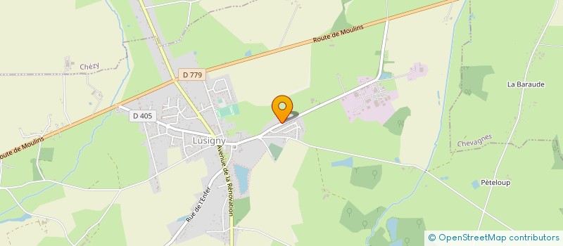 localisation de l'entreprise MADAME DELPHINE MARTINET  CHEVAGNES