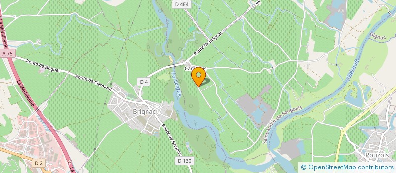 localisation de l'entreprise MADAME DELPHINE MARTINEZ  SAINT-ANDRE-DE-SANGONIS