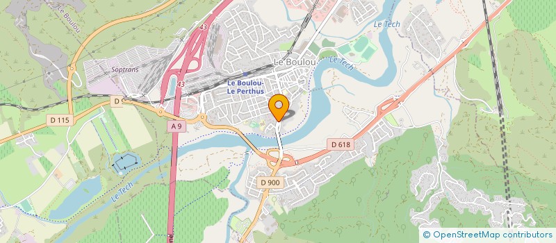 localisation de l'entreprise MADAME DELPHINE MARTINEZ  LE BOULOU