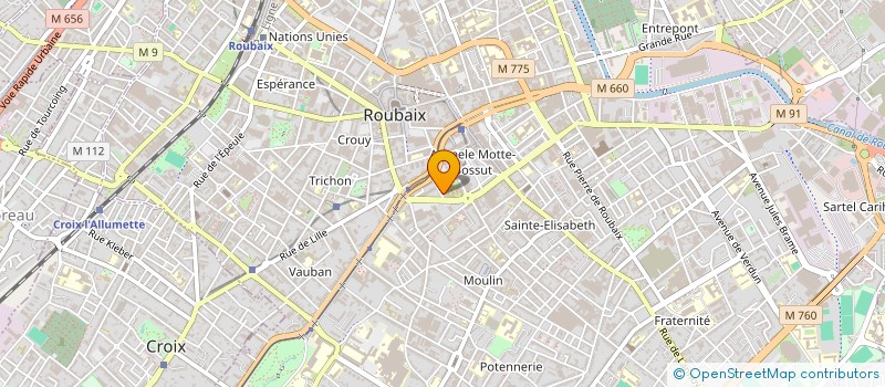 localisation de l'entreprise MADAME DELPHINE MATHEY à ROUBAIX