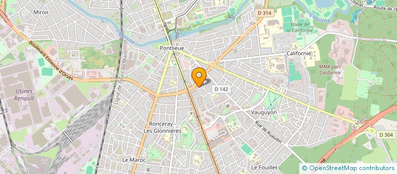 localisation de l'entreprise MADAME DELPHINE MATHIOT  LE MANS