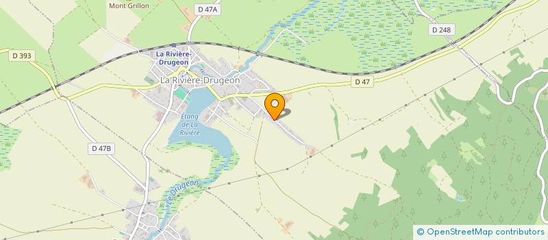 localisation de l'entreprise MADAME DELPHINE MAUGAIN  LA RIVIERE-DRUGEON