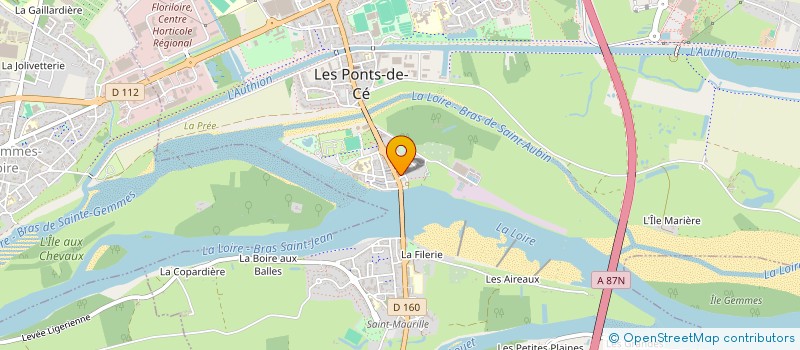 localisation de l'entreprise MADAME DELPHINE MAULION  LES PONTS-DE-CE