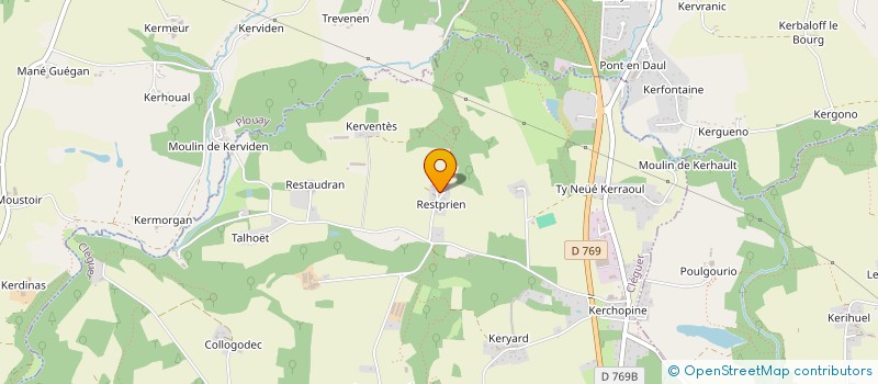 localisation de l'entreprise MADAME DELPHINE MENARD  CLEGUER