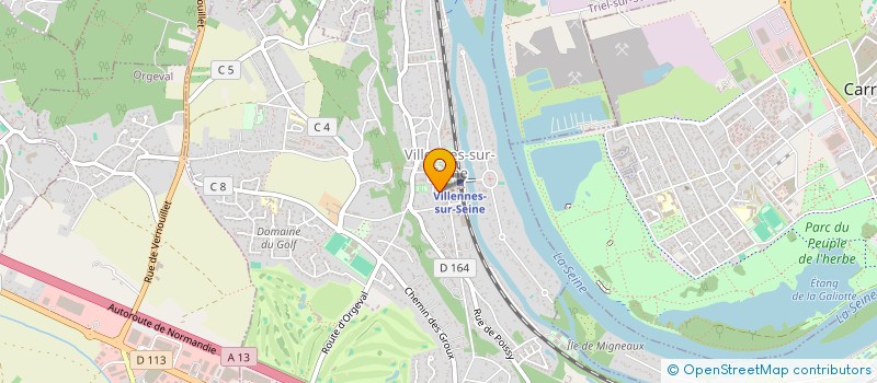localisation de l'entreprise MADAME DELPHINE MENNEVEUX à VILLENNES-SUR-SEINE
