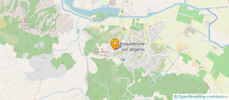 localisation de l'entreprise MADAME DELPHINE MERCK  ROQUEBRUNE-SUR-ARGENS