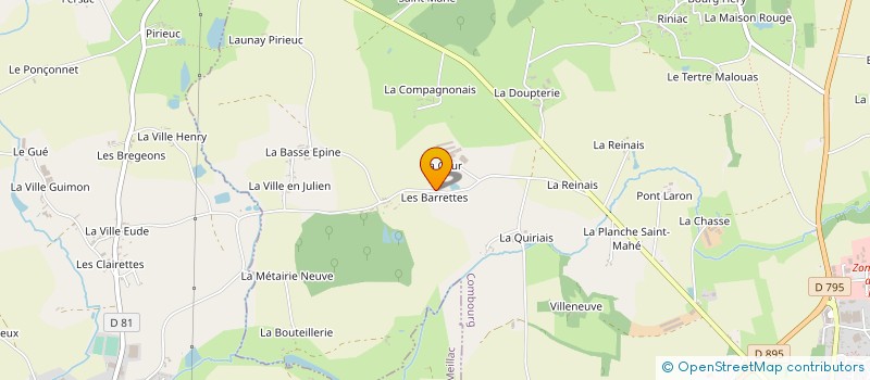 localisation de l'entreprise MADAME DELPHINE MEZERETTE  COMBOURG