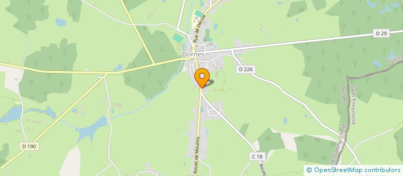 localisation de l'entreprise MADAME DELPHINE MICHEL  DORNES