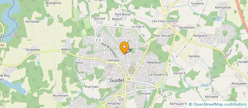 localisation de l'entreprise MADAME DELPHINE MICHELIN à GUIDEL