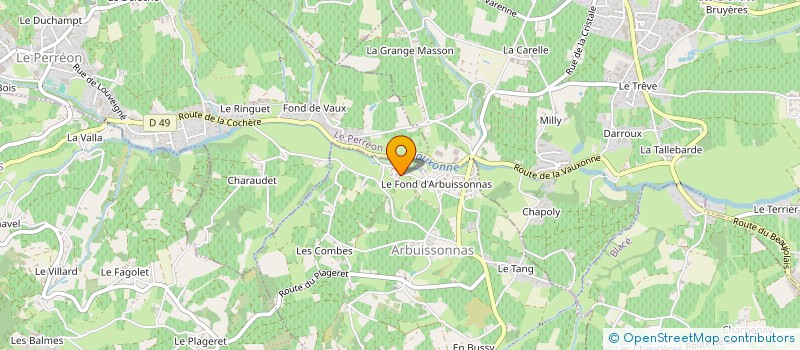 localisation de l'entreprise MADAME DELPHINE MIOLANE  SALLES-ARBUISSONNAS-BEAUJOLAIS