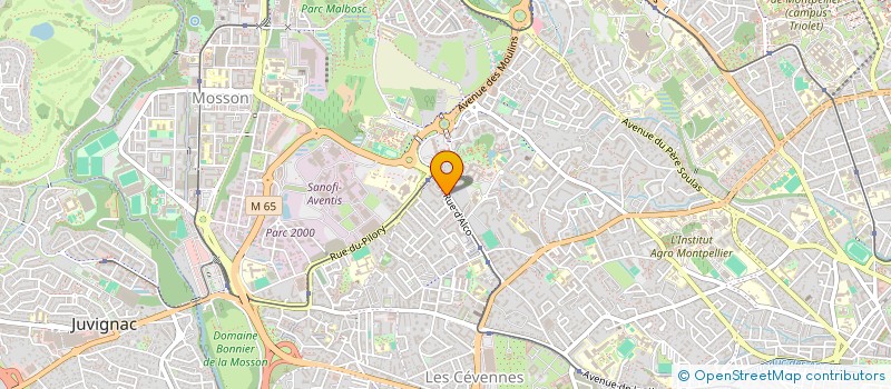 localisation de l'entreprise MADAME DELPHINE MIQUEL à MONTPELLIER