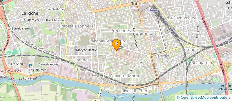 localisation de l'entreprise MADAME DELPHINE MIZOULE  TOURS