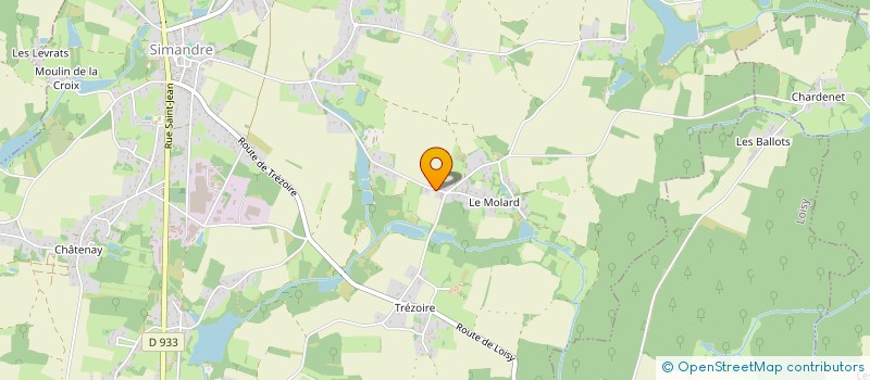 localisation de l'entreprise MADAME DELPHINE MOLINARO  SIMANDRE