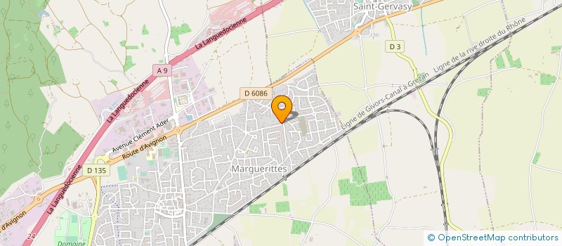 localisation de l'entreprise MADAME DELPHINE MOLINES  MARGUERITTES