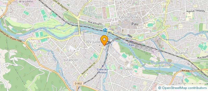localisation de l'entreprise MADAME DELPHINE MOLTO à PAU