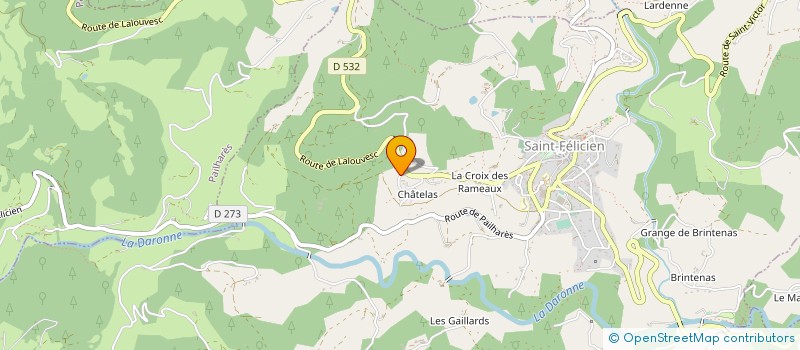 localisation de l'entreprise MADAME DELPHINE MONNARD  SAINT-FELICIEN