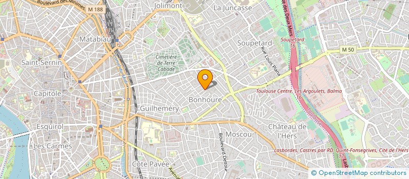 localisation de l'entreprise MADAME DELPHINE MORAL à TOULOUSE