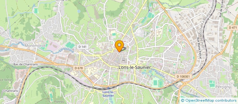 localisation de l'entreprise MADAME DELPHINE MOREL à LONS-LE-SAUNIER