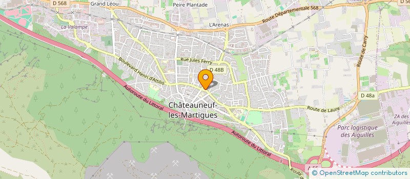 localisation de l'entreprise MADAME DELPHINE MORISSET  CHATEAUNEUF-LES-MARTIGUES