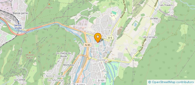 localisation de l'entreprise MADAME DELPHINE MORTAS  VIZILLE