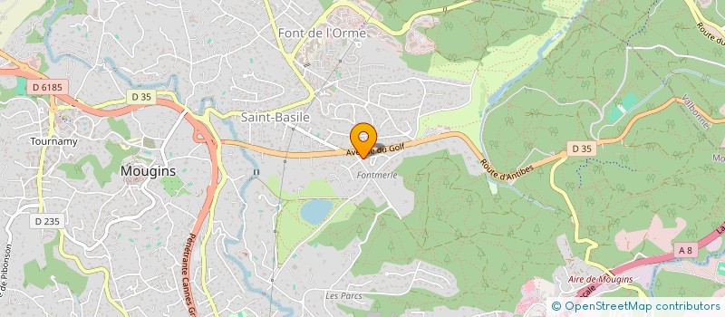 localisation de l'entreprise MADAME DELPHINE MORTEL à MOUGINS